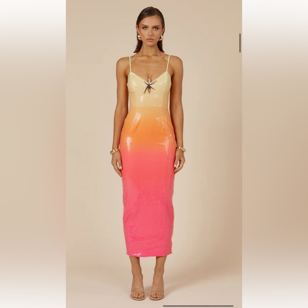 Runaway the label midi sunset dress. No longer available on website